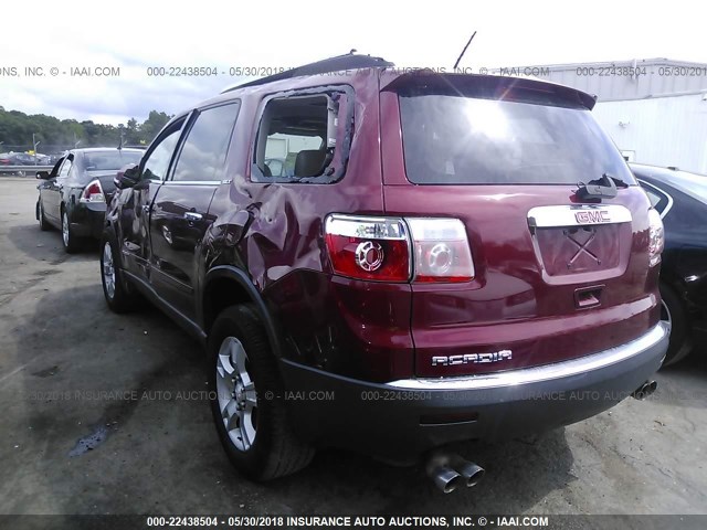 1GKER23768J244245 - 2008 GMC ACADIA SLT-1 RED photo 3