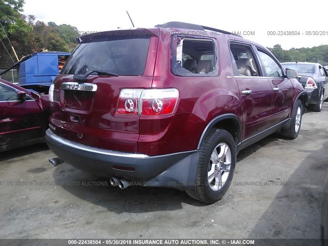 1GKER23768J244245 - 2008 GMC ACADIA SLT-1 Червоний фото 4