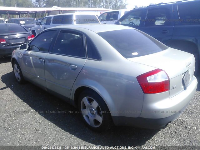 WAULC68E83A203141 - 2003 AUDI A4 1.8T QUATTRO TAN photo 3