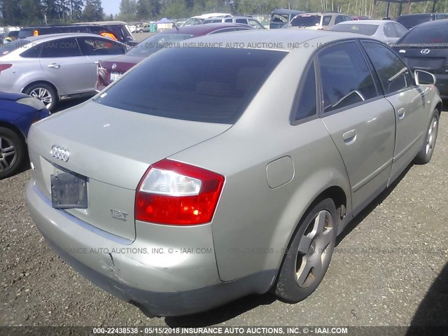 WAULC68E83A203141 - 2003 AUDI A4 1.8T QUATTRO TAN photo 4