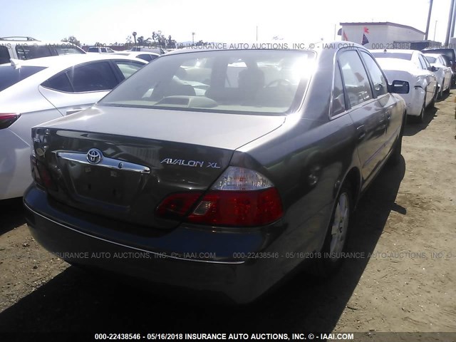 4T1BF28B93U321312 - 2003 TOYOTA AVALON XL/XLS GRAY photo 4