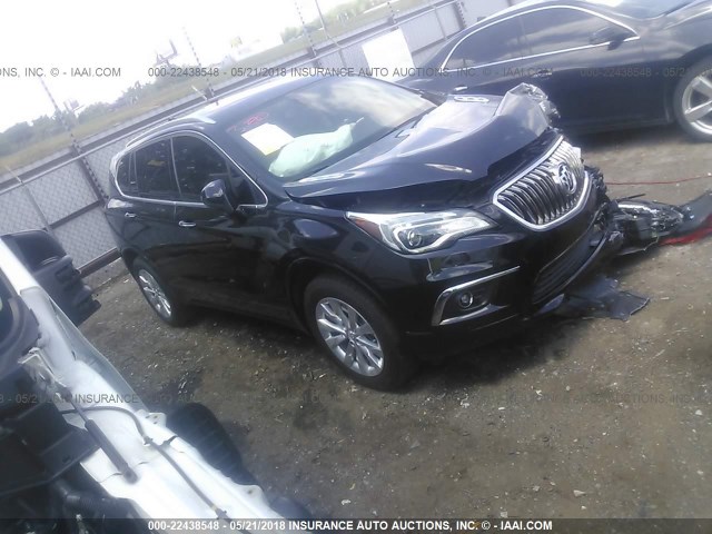 LRBFXBSA8HD048453 - 2017 BUICK ENVISION ESSENCE Սև լուսանկար 1