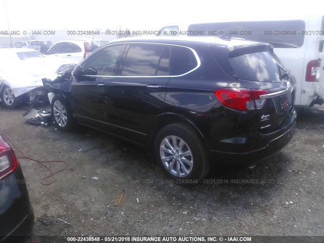 LRBFXBSA8HD048453 - 2017 BUICK ENVISION ESSENCE Սև լուսանկար 3