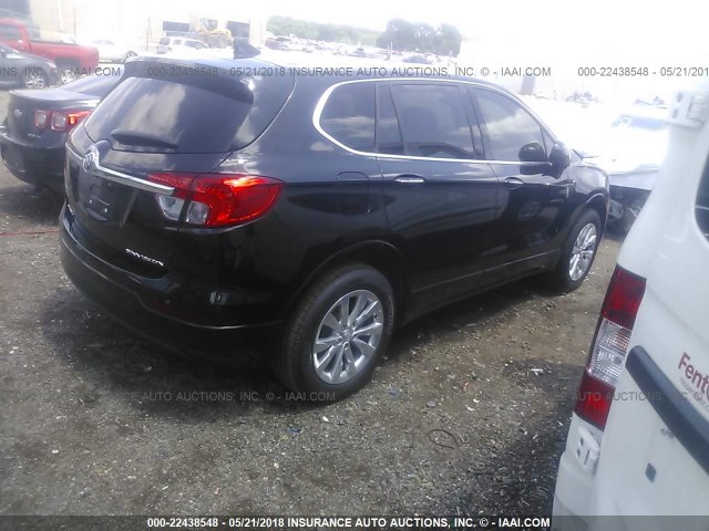 LRBFXBSA8HD048453 - 2017 BUICK ENVISION ESSENCE Սև լուսանկար 4