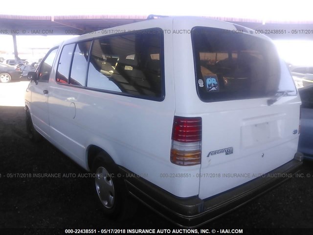 1FMDA31X4RZA51713 - 1994 FORD AEROSTAR WHITE photo 3