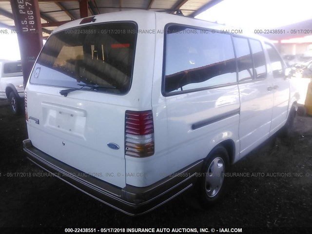 1FMDA31X4RZA51713 - 1994 FORD AEROSTAR WHITE photo 4