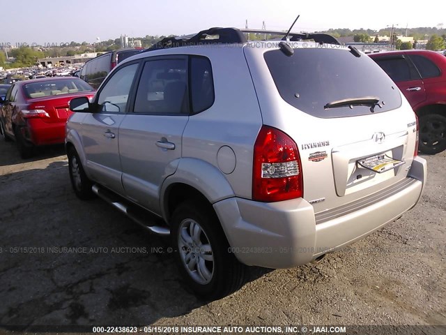 KM8JN72D16U297999 - 2006 HYUNDAI TUCSON GLS/LIMITED SILVER photo 3