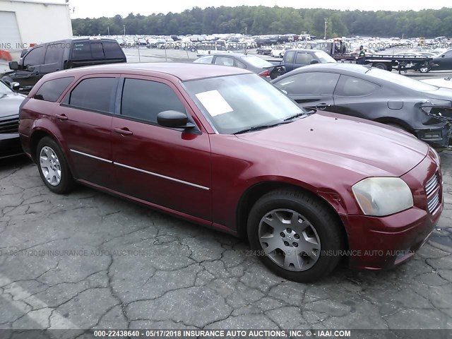 2D4FV47V17H893972 - 2007 DODGE MAGNUM SXT RED photo 1