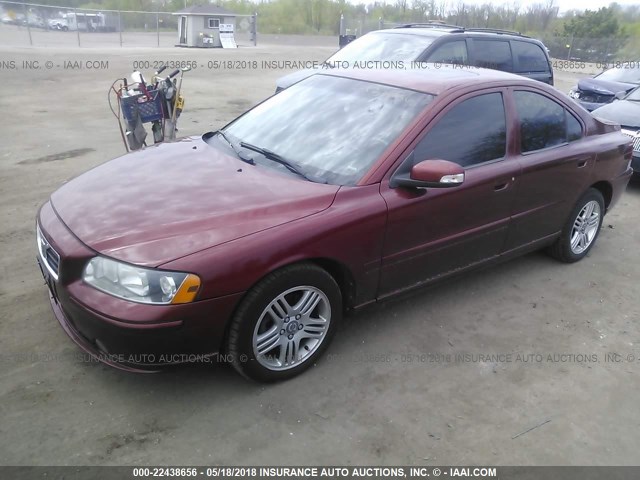 YV1RS592182698714 - 2008 VOLVO S60 2.5T RED photo 2