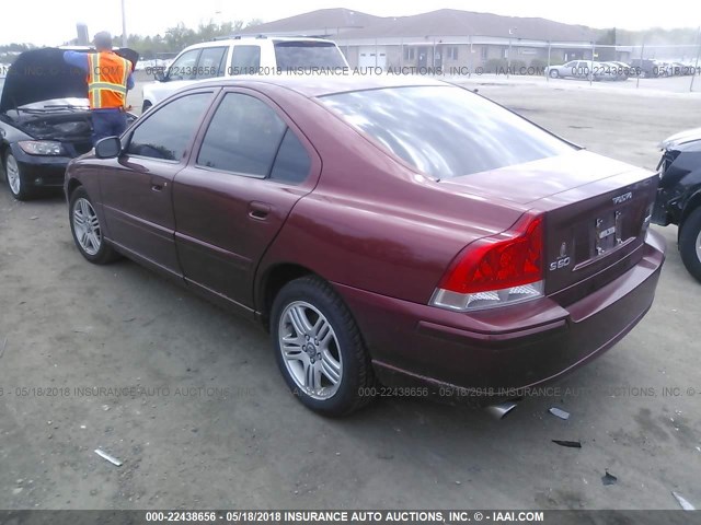 YV1RS592182698714 - 2008 VOLVO S60 2.5T RED photo 3