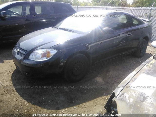 1G1AD1F59A7211121 - 2010 CHEVROLET COBALT 1LT BLACK photo 2