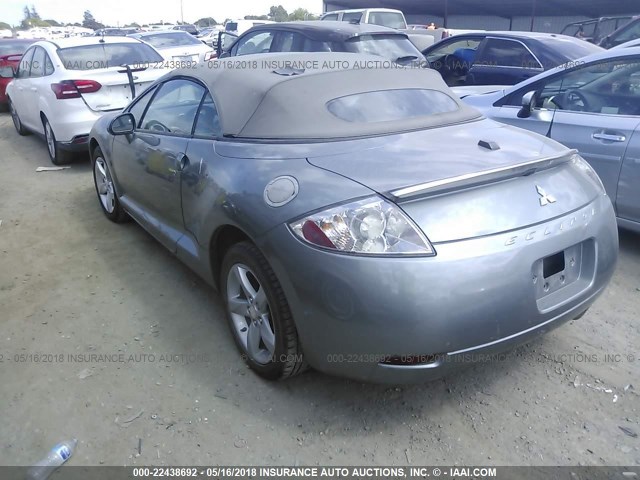 4A3AL25F68E009298 - 2008 MITSUBISHI ECLIPSE SPYDER GS 灰色 照片 3