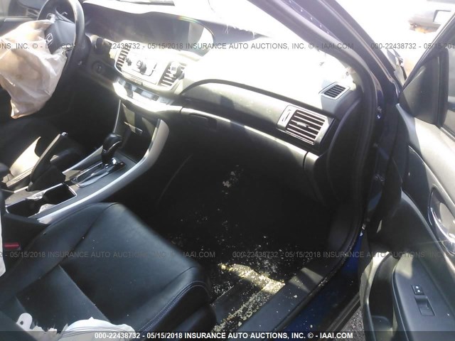 1HGCR2F53EA172740 - 2014 HONDA ACCORD SPORT BLUE photo 5