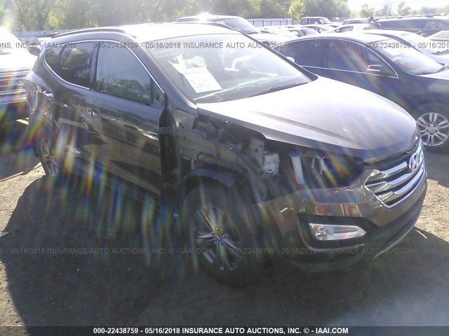 5XYZUDLB5DG106931 - 2013 HYUNDAI SANTA FE SPORT  GRAY photo 1