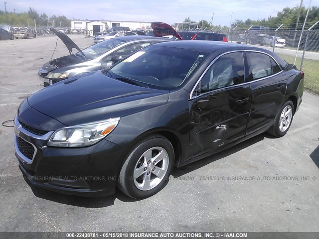 1G11B5SL6EF121132 - 2014 CHEVROLET MALIBU LS GRAY photo 2