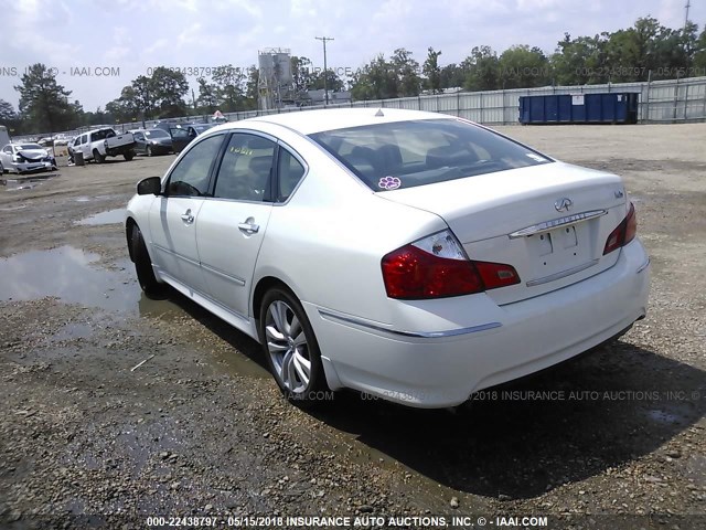 JNKAY01E08M605288 - 2008 INFINITI M35 SPORT WHITE photo 3