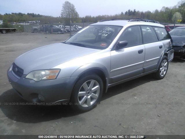 4S4BP61C067340616 - 2006 SUBARU LEGACY OUTBACK 2.5I SILVER photo 2