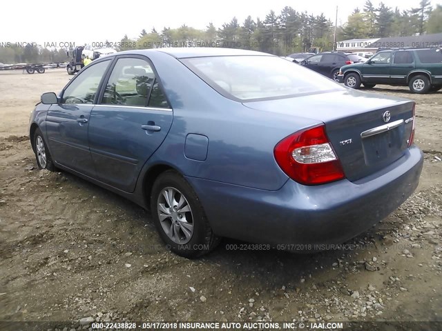 4T1BF32K64U573681 - 2004 TOYOTA CAMRY LE/XLE/SE 蓝色 照片 3