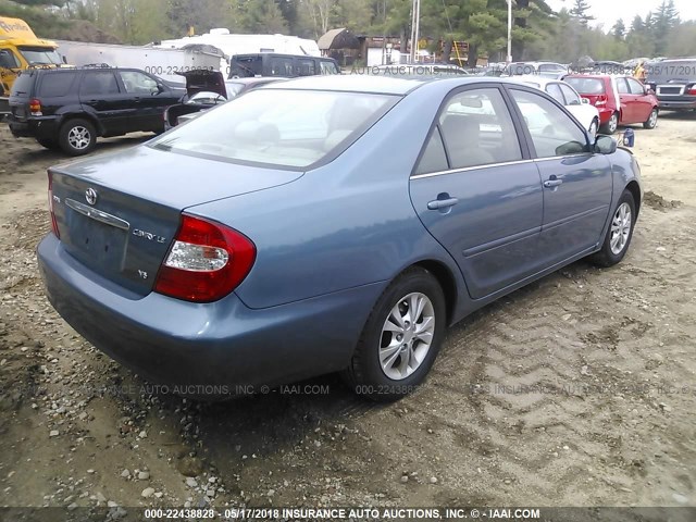 4T1BF32K64U573681 - 2004 TOYOTA CAMRY LE/XLE/SE 蓝色 照片 4