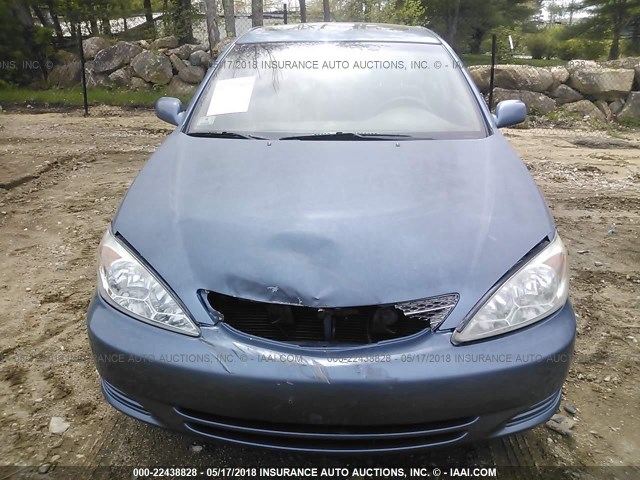 4T1BF32K64U573681 - 2004 TOYOTA CAMRY LE/XLE/SE 蓝色 照片 6