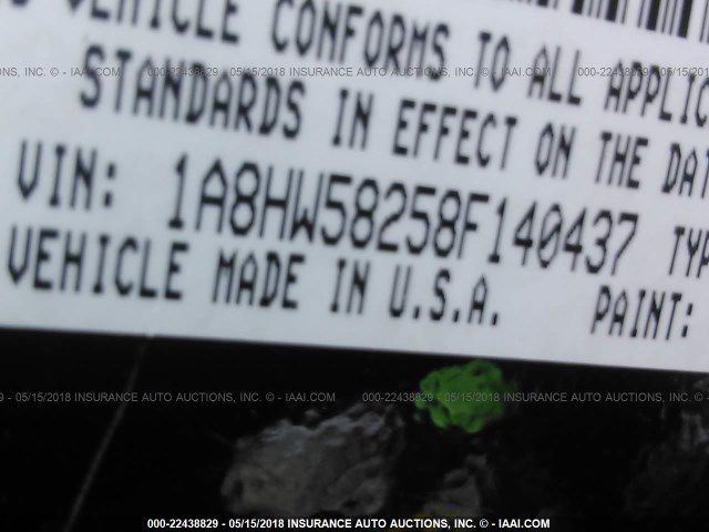 1A8HW58258F140437 - 2008 CHRYSLER ASPEN LIMITED BLACK photo 9