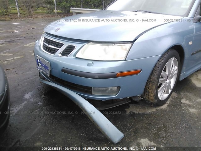 YS3FD49Y371146792 - 2007 SAAB 9-3 2.0T Light Blue photo 6