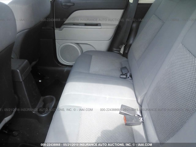 1J8FF47W97D584260 - 2007 JEEP COMPASS BLACK photo 8