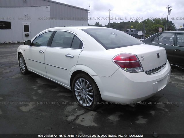 1G8ZV57727F245604 - 2007 SATURN AURA XR WHITE photo 3