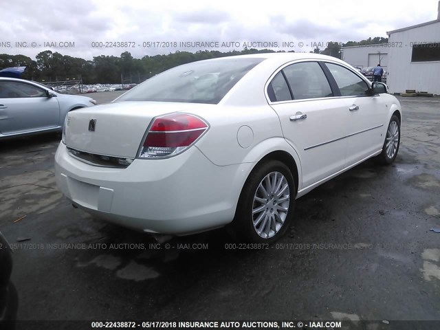 1G8ZV57727F245604 - 2007 SATURN AURA XR WHITE photo 4