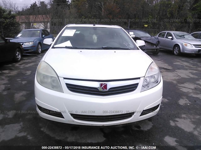 1G8ZV57727F245604 - 2007 SATURN AURA XR WHITE photo 6