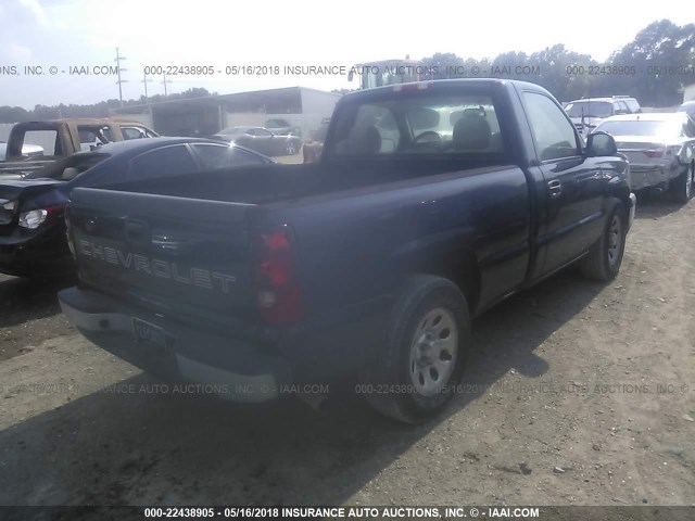 3GCEC14X46G259962 - 2006 CHEVROLET SILVERADO C1500 BLUE photo 4