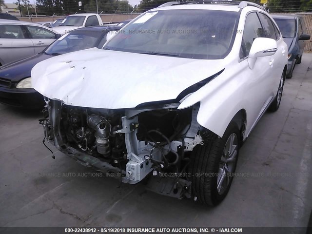 2T2BK1BAXFC319768 - 2015 LEXUS RX 350/BASE/F SPORT WHITE photo 2