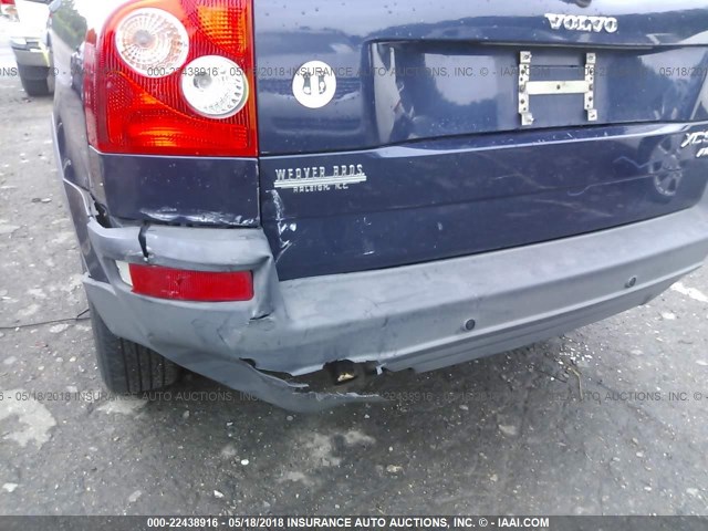 YV1CZ59HX41066378 - 2004 VOLVO XC90 BLUE photo 6