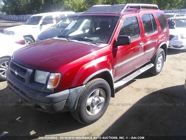 5N1ED28Y51C557613 - 2001 NISSAN XTERRA XE/SE RED photo 2