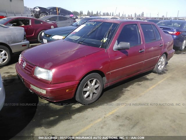 3VWRB81H6VM082418 - 1997 VOLKSWAGEN JETTA GL MAROON photo 2