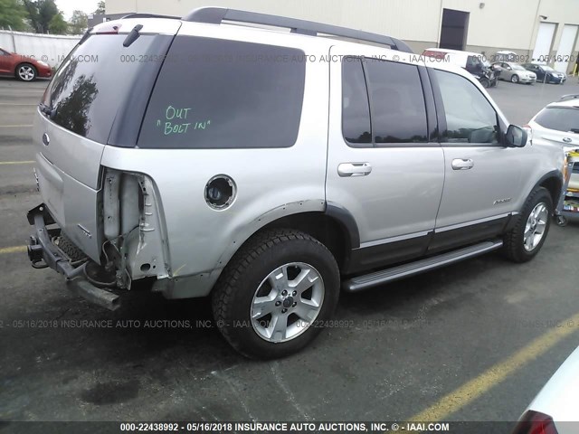 1FMZU73K15UB88010 - 2005 FORD EXPLORER XLT/XLT SPORT/NBX SILVER photo 4