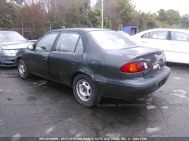 1NXBR12E8YZ368682 - 2000 TOYOTA COROLLA VE/CE/LE 绿色 照片 3