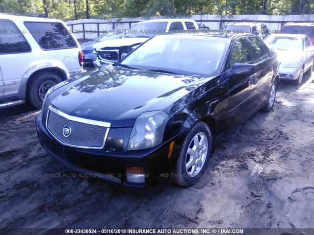 1G6DP567550137704 - 2005 CADILLAC CTS HI FEATURE V6 BLACK photo 2