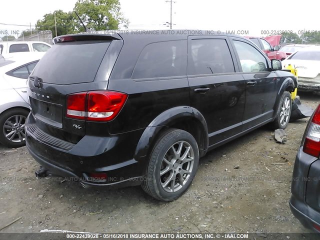 3C4PDDEG6FT536317 - 2015 DODGE JOURNEY R/T BLACK photo 4