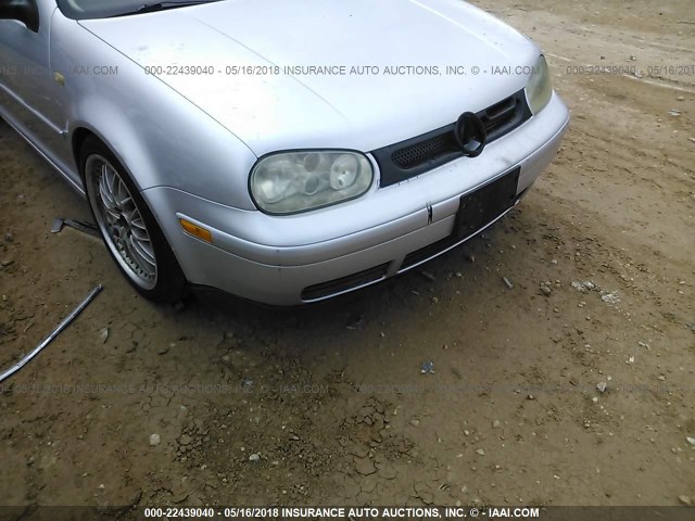 WVWDC21J01W087716 - 2001 VOLKSWAGEN GTI GLS SILVER photo 6