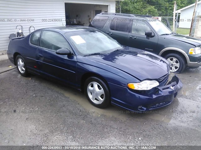 2G1WX15K819238734 - 2001 CHEVROLET MONTE CARLO SS ლურჯი ფოტო 1