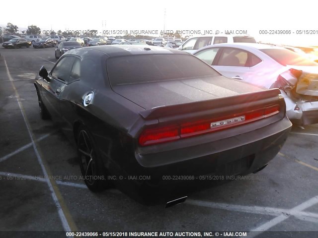 2B3CJ4DV6AH113957 - 2010 DODGE CHALLENGER SE BLACK photo 3