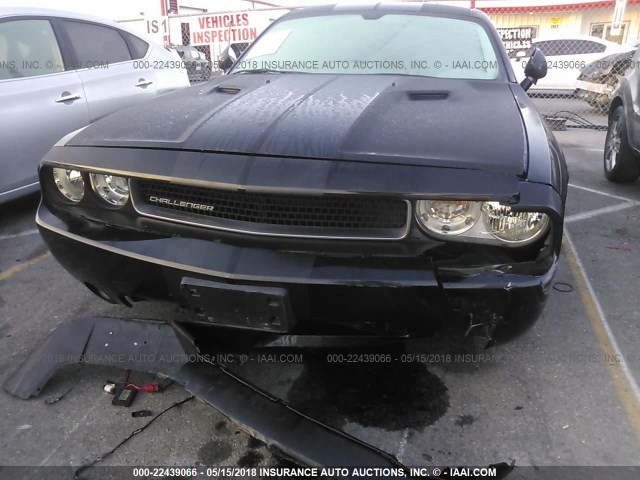 2B3CJ4DV6AH113957 - 2010 DODGE CHALLENGER SE BLACK photo 6