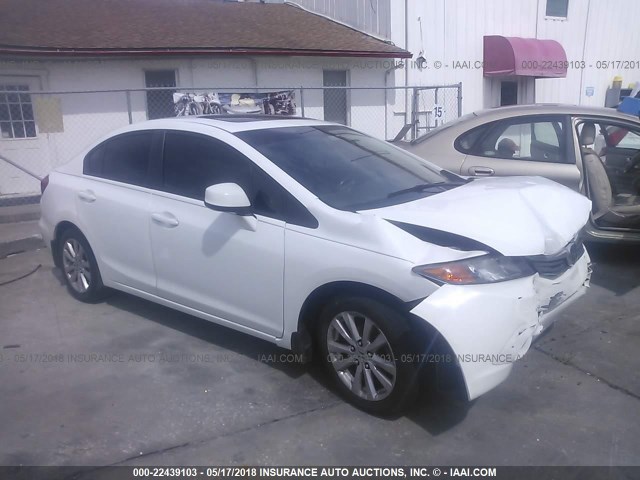 19XFB2F90CE021075 - 2012 HONDA CIVIC EXL თეთრი ფოტო 1