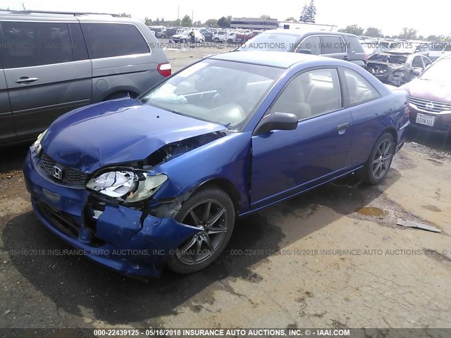 1HGEM21164L034933 - 2004 HONDA CIVIC DX VP Mavi foto 2
