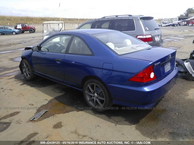 1HGEM21164L034933 - 2004 HONDA CIVIC DX VP Mavi foto 3