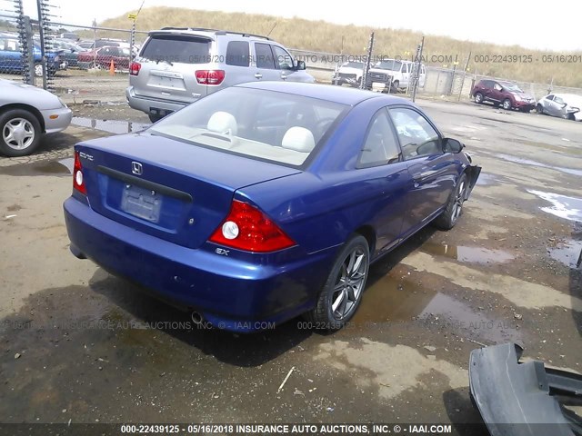 1HGEM21164L034933 - 2004 HONDA CIVIC DX VP Mavi foto 4