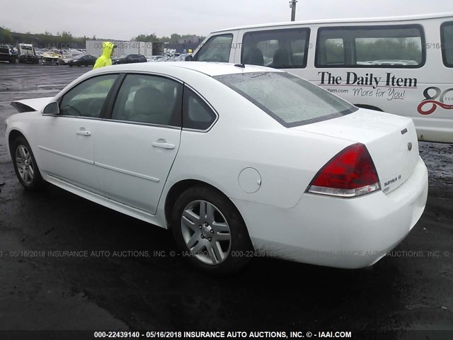 2G1WB5E34E1120098 - 2014 CHEVROLET IMPALA LIMITED LT WHITE photo 3