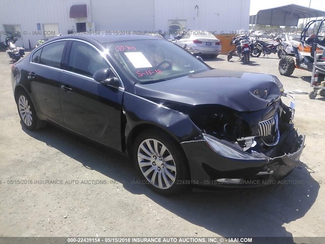 W04GT5GC6B1056907 - 2011 BUICK REGAL CXL BLACK photo 1