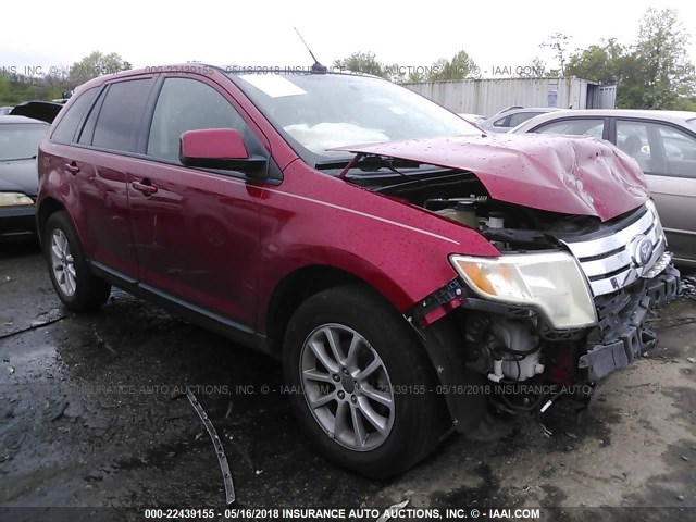 2FMDK49C37BB09914 - 2007 FORD EDGE SEL PLUS RED photo 1